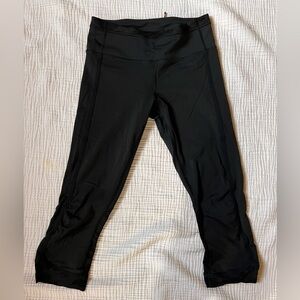 Lululemon Black Run for Days Crop running cropped leggings